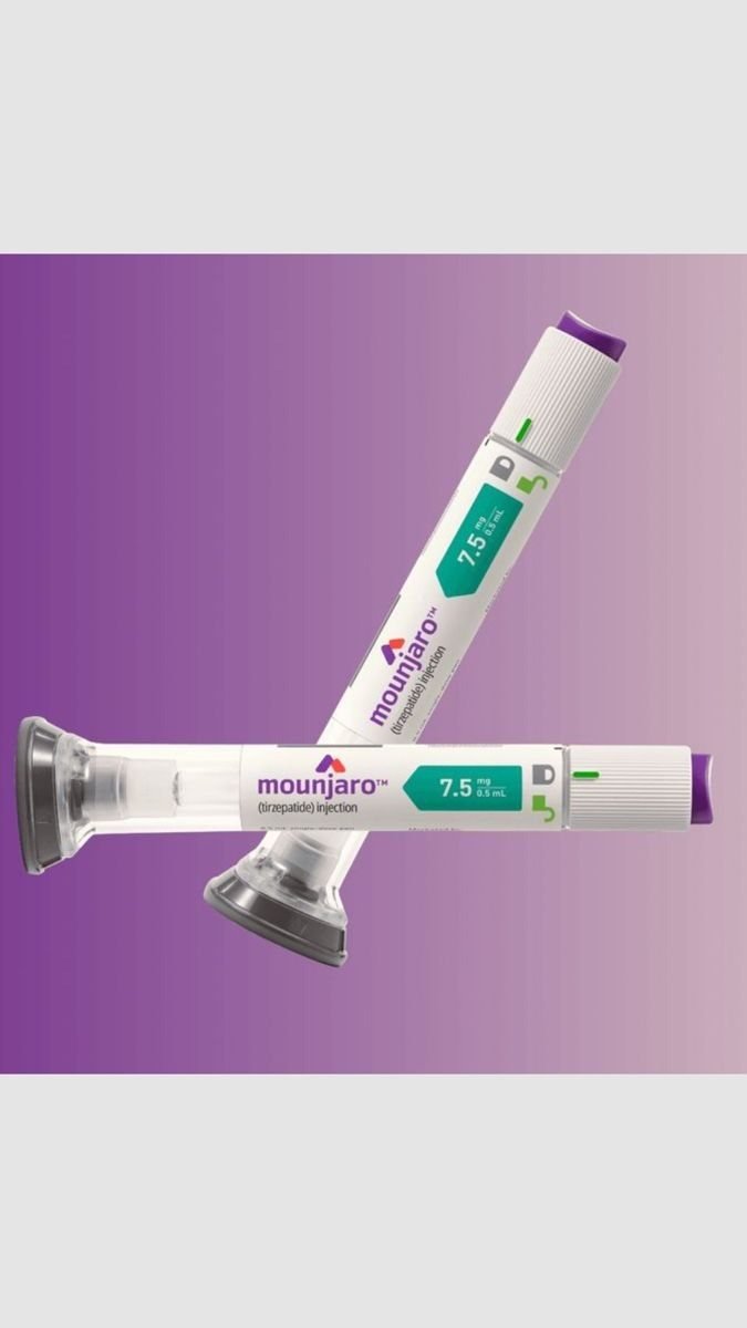 Mounjaro KwikPen 7.5 mg tirzepatide injection pens, available in Ireland on prescription